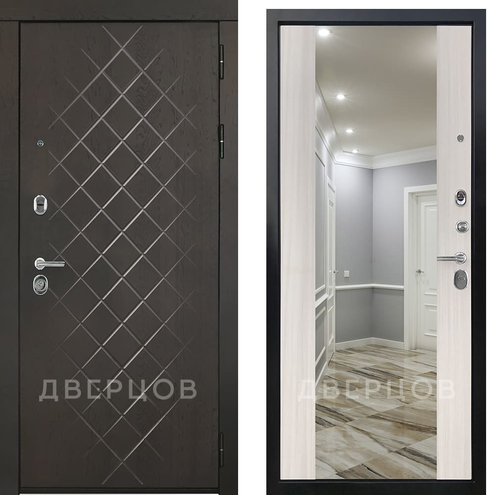Входная дверь Президент LUXE ПВХ горький шоколад панель ПВХ сандал ...