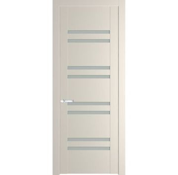 Межкомнатная дверь 1.6P кремовая магнолия остеклённая