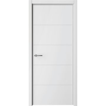 Межкомнатная дверь эмаль Геометрия 4 белая глухая