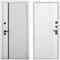 Входная дверь Пиано белый матовый панель шторм