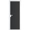 Алюминиевая межкомнатная дверь 1AP вайт блэк элегант