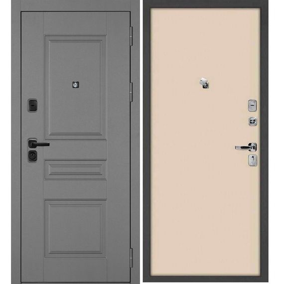 Входная дверь Октава-150 панель гладкая бежевая