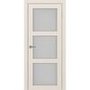 Межкомнатная дверь экошпон Турин 530.222 ясень перламутровый остеклённая