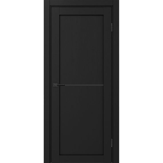 Межкомнатная дверь экошпон Турин 502АПП.11 антрацит с молдингом