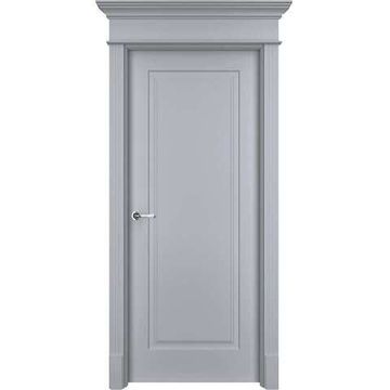 Межкомнатная дверь эмаль Нафта RAL 7047 глухая