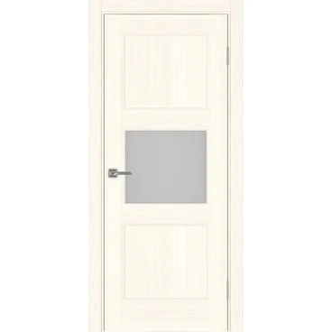 Межкомнатная дверь экошпон Турин Neo 530.121 ясень светлый со стеклом
