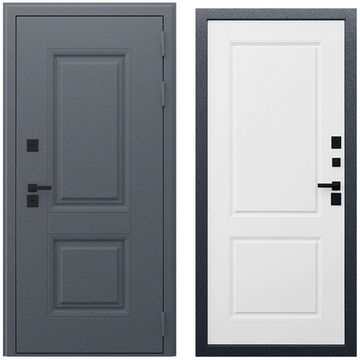 Входная уличная дверь Арктика капучино внутри