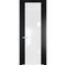 Межкомнатная дверь 1.7P блэк остеклённая