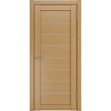 Межкомнатная дверь экошпон Legend ЛУ-7 орех стекло белый триплекс