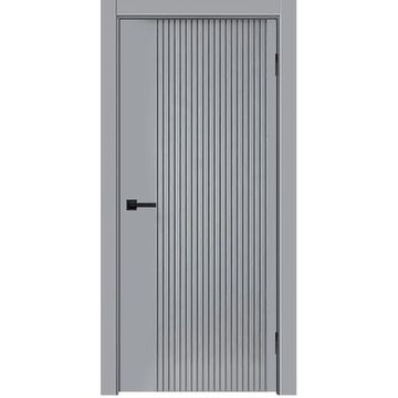 Межкомнатная дверь эмаль Мальта L-13 серый RAL 7047 глухая