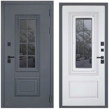 Входная уличная дверь Арктика с окном