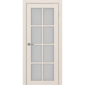 Межкомнатная дверь экошпон Турин 541.2222 ясень перламутровый остеклённая
