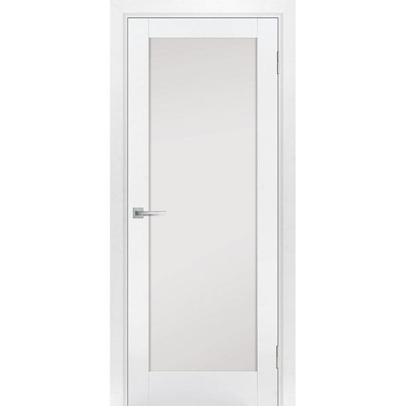 Фото межкомнатная дверь экошпон Profilo Porte PSE-25 белоснежная остеклённая
