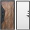 Входная дверь Континент американский орех / чёрный кварц панель гладкая аляска
