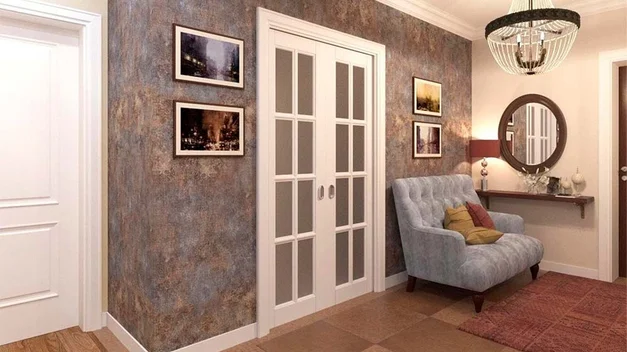 Какие обои выбрать под белые двери?