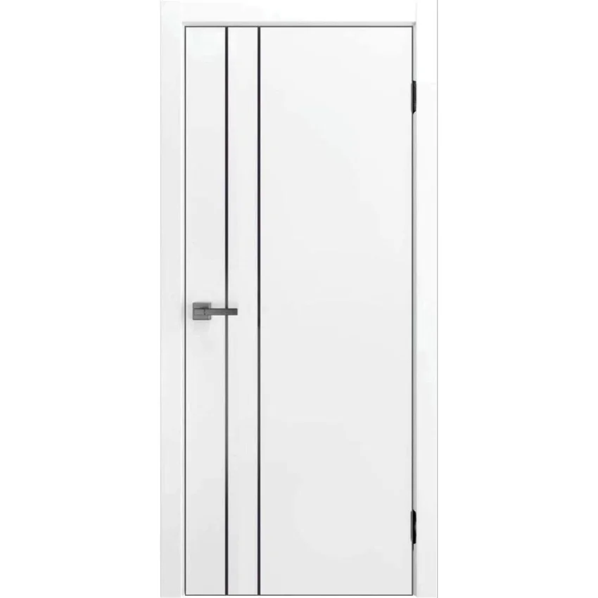 Межкомнатная дверь экошпон ДП-58 white pearl глухая