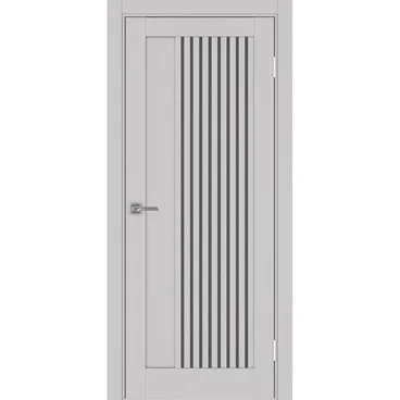 Межкомнатная дверь экошпон Турин 544.12 пепельный остеклённая