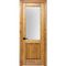 Фото межкомнатной двери массив сосны Дверцов Ливорно светлый орех остеклённая