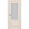 Фото двери Тоскана багет 640.21 цвет ясень перламутровый со стеклом