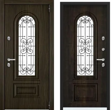 Входная стальная дверь Torex Snegir Cottege SNG-2 чёрное дерево SNG-2 дуб мореный