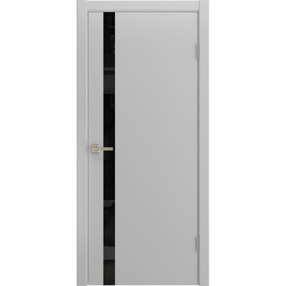 Фото двери Флэт светло-серая эмаль RAL 9016 со стеклом