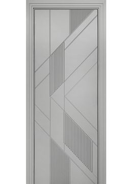 Межкомнатная дверь эмаль Ультра Z серая RAL 7047 глухая