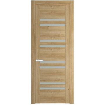 Межкомнатная дверь 1.6N дуб карамель остеклённая