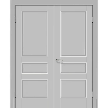 Двустворчатая распашная дверь Кобальт 27 манхэттен глухая