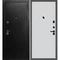 Входная дверь С-1 титан чёрный панель гладкая агат