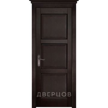 Межкомнатная дверь массив ольхи ОКА Турин венге глухая