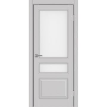 Межкомнатная дверь Тоскана багет 631.221 пепельный со стеклом