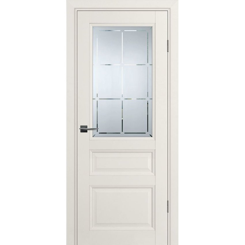 Фото двери экошпон PSU-39 зефир остеклённая