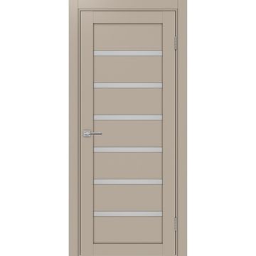 Межкомнатная дверь экошпон Турин 507.12 мокко остеклённая