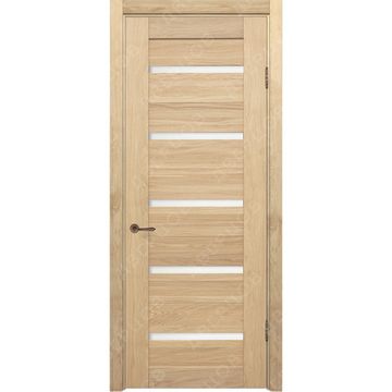 Межкомнатная дверь массив дуба без сучка Дверцов Соларино остеклённая