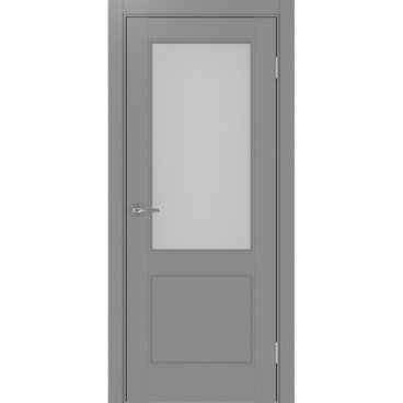 Межкомнатная дверь экошпон Турин Neo 502.21 серый со стеклом