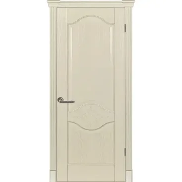 Межкомнатная дверь шпон Прованс 4 крем глухая