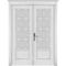 Фото двери Лондон 1 белая эмаль распашная двустворчатая со стеклом