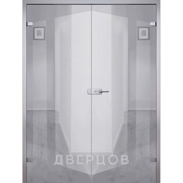 Лайт двухстворчатая распашная стекло прозрачное Float