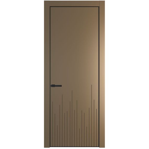 Межкомнатная дверь 7PA перламутр золото глухая