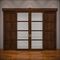 Раздвижная межкомнатная перегородка массив дуба с четырьмя створками цвет орех