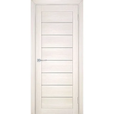 Межкомнатная дверь экошпон Мариам Техно-708 сандал бежевый стекло сатинат белый