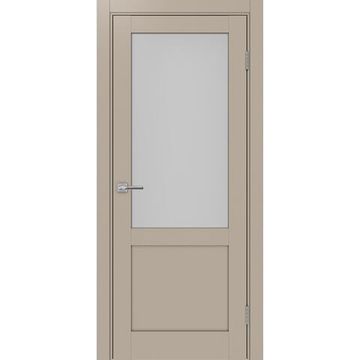 Межкомнатная дверь экошпон Турин 502.21 мокко остеклённая
