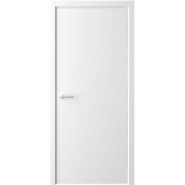 Межкомнатная дверь эмаль Флэт белая глухая