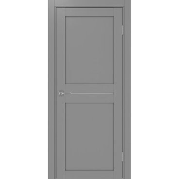 Межкомнатная дверь экошпон Турин 520.121 серый остеклённая