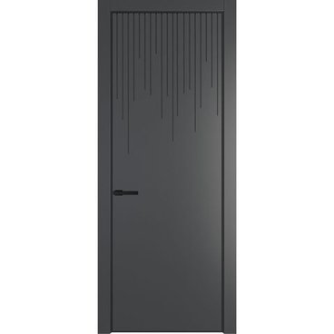 Межкомнатная дверь 8PA графит глухая