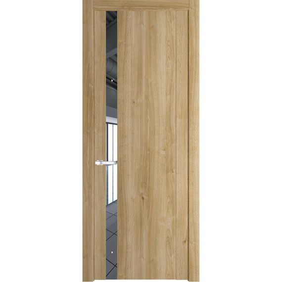 Межкомнатная дверь 1.2N дуб карамель остеклённая