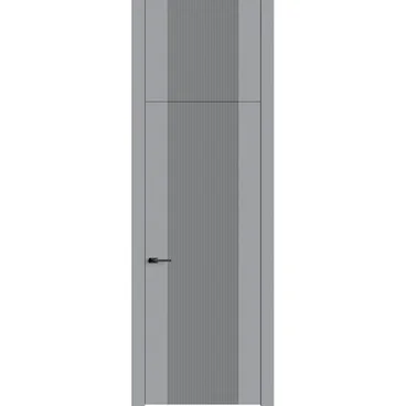 Межкомнатная дверь с фальшфрамугой эмаль Ofram Линнея 3 серый