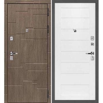 Входная дверь Домино дымчатая луна панель сборная