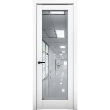 Межкомнатная дверь Кобальт 42 аляска с зеркалом