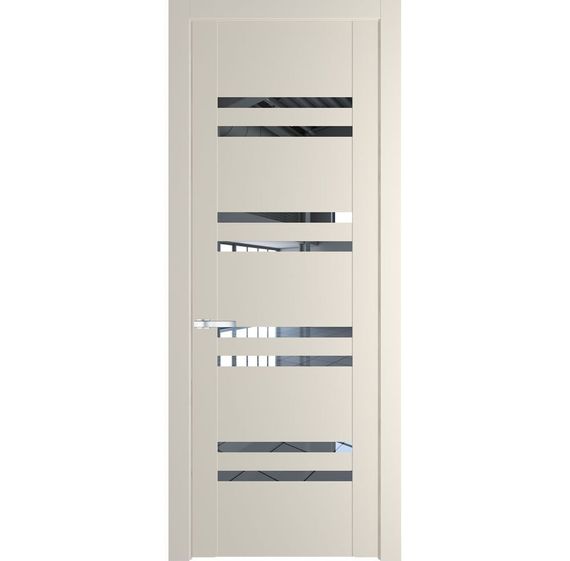 Межкомнатная дверь 1.6P кремовая магнолия остеклённая